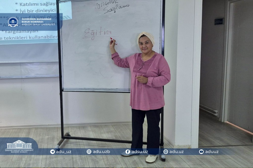 Doskada “Eğitim” mavzusidagi amaliy mashg‘ulot